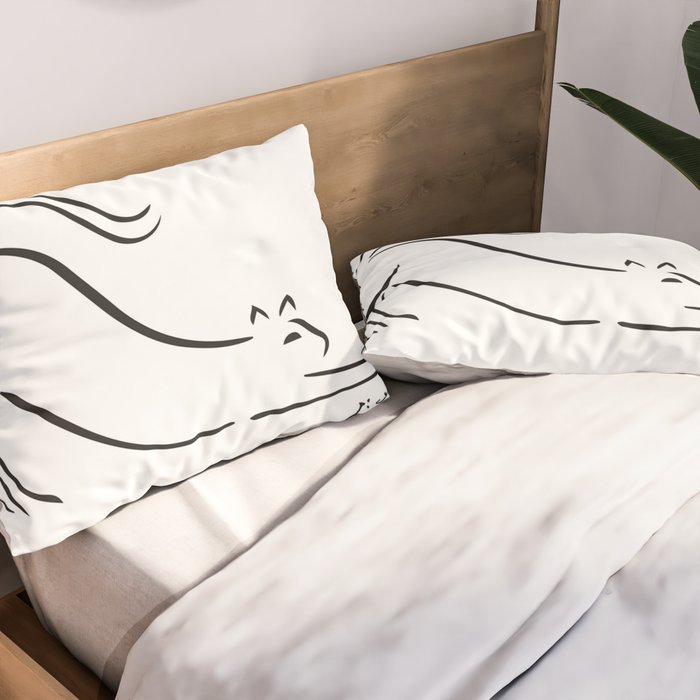 Cat by Pablo Picasso Pillow Sham Gallery Image 2