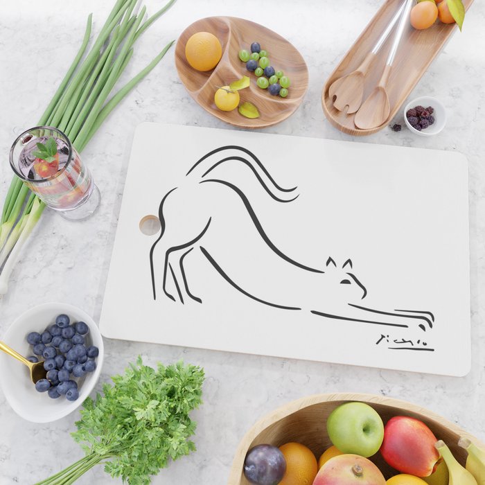 Cat by Pablo Picasso Cutting Board Gallery Image 2