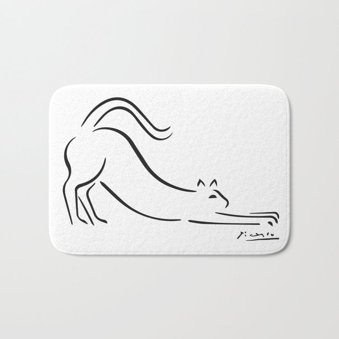 Cat by Pablo Picasso Bath Mat Gallery Image 1