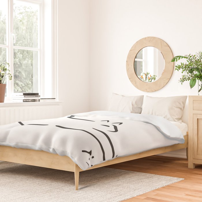 Cat by Pablo Picasso Duvet Cover Gallery Image 2