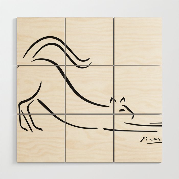 Cat by Pablo Picasso Wood Wall Art Gallery Image 1
