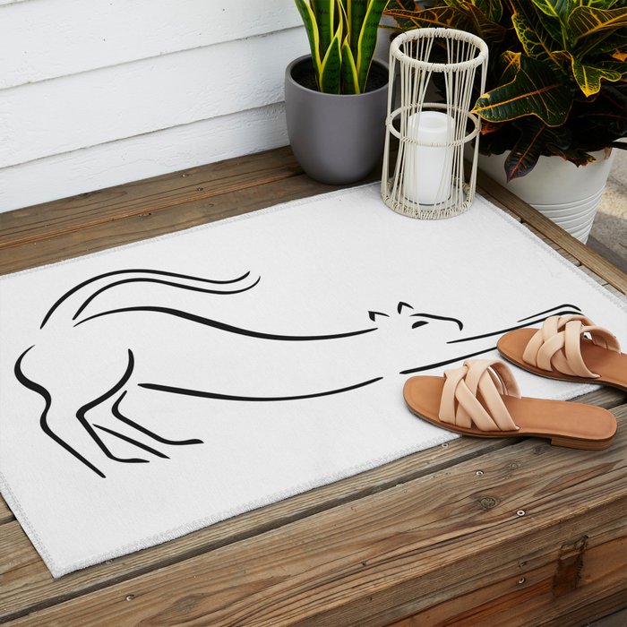Cat by Pablo Picasso Outdoor Rug Gallery Image 2