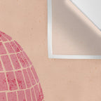 Disco Ball in Pink Wall Tapestry Gallery Image 3