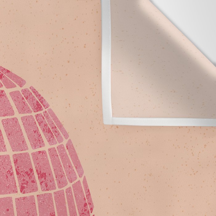 Disco Ball in Pink Wall Tapestry Gallery Image 3