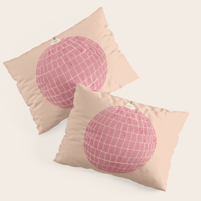 Disco Ball in Pink Pillow Sham Gallery Image 3