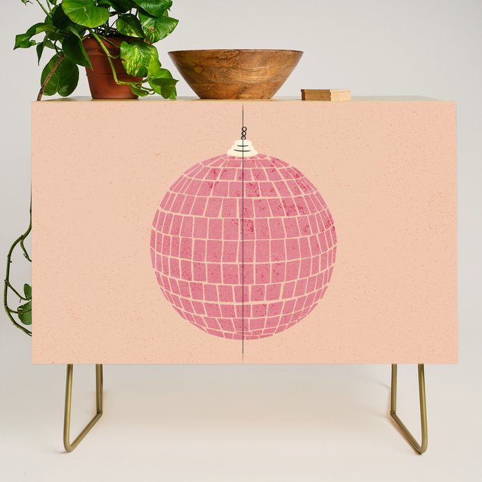 Disco Ball in Pink Credenza Gallery Image 1