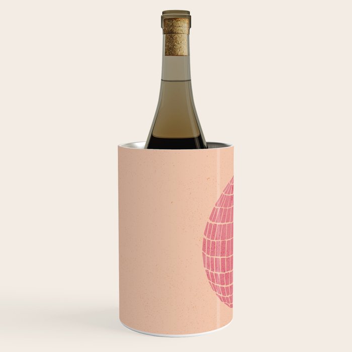 Disco Ball in Pink Wine Chiller Gallery Image 2