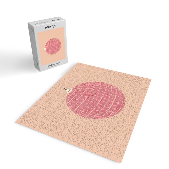 Disco Ball in Pink Jigsaw Puzzle Gallery Image 2