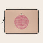 Disco Ball in Pink Laptop Sleeve Gallery Image 1