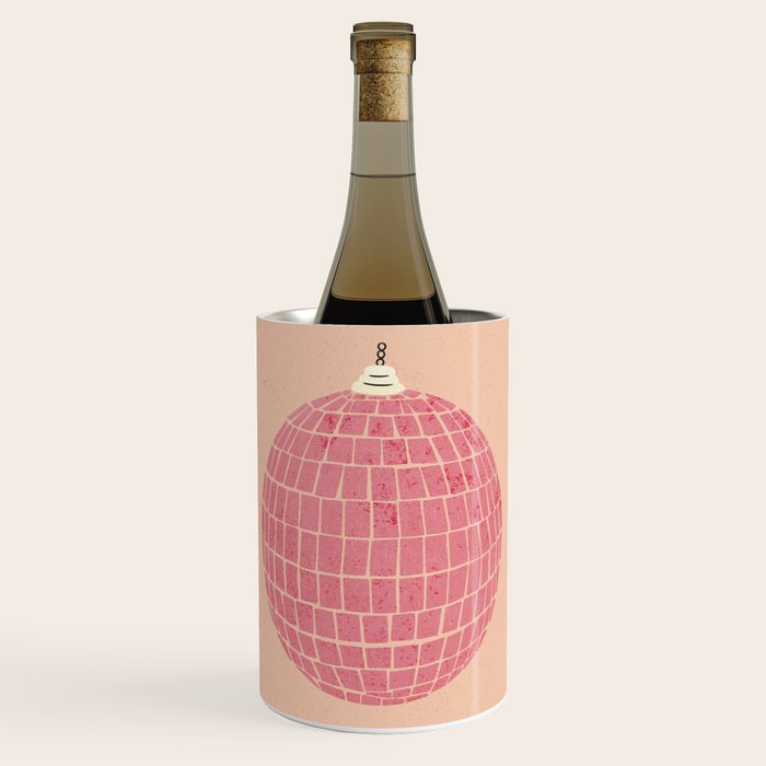 Disco Ball in Pink Wine Chiller Gallery Image 1
