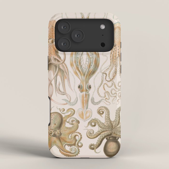 Vintage Octopus Illustration Print, Scientific Illustrations, Octopus Print, Octopus Wall Art iPhone Case Gallery Image 4