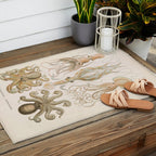 Vintage Octopus Illustration Print, Scientific Illustrations, Octopus Print, Octopus Wall Art Outdoor Rug Gallery Image 2