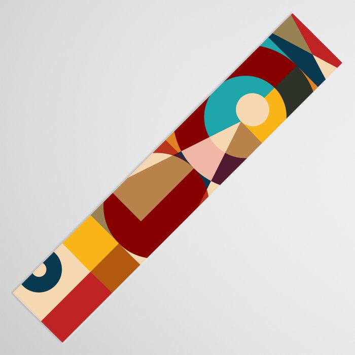 Retro Geometric Collage Table Runner Gallery Image 3