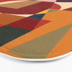 Retro Geometric Collage Bath Mat Gallery Image 3