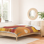 Retro Geometric Collage Duvet Cover Gallery Image 2