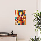 Retro Geometric Collage Poster Gallery Image 2