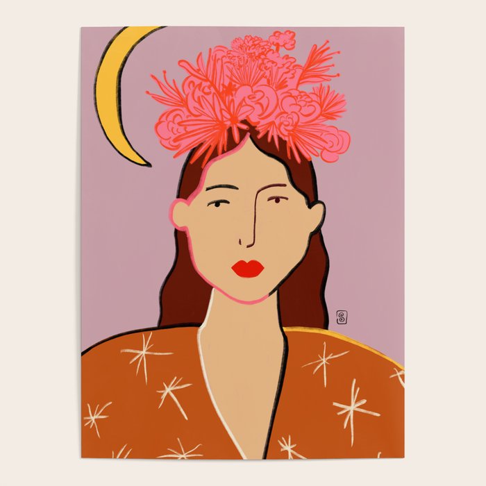 GIRL WITH FLOWER CROWN Poster Gallery Image 1