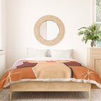 GIRL WITH FLOWER CROWN Duvet Cover Gallery Image 3