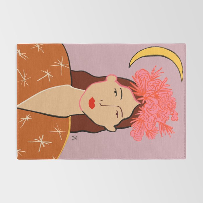 GIRL WITH FLOWER CROWN Rug Gallery Image 2