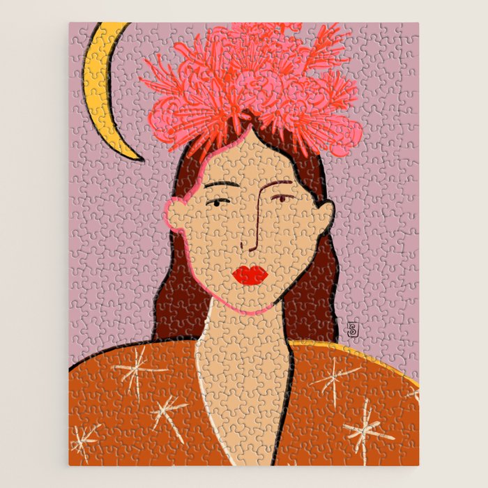 GIRL WITH FLOWER CROWN Jigsaw Puzzle Gallery Image 1