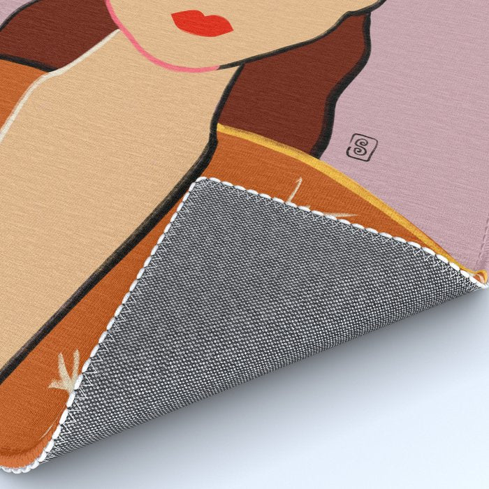 GIRL WITH FLOWER CROWN Rug Gallery Image 4