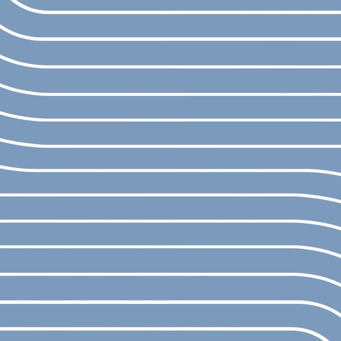 Minimal Line Curvature XIII Natural Blue Mid Century Modern Arch Abstract Coffee Mug Gallery Image 2