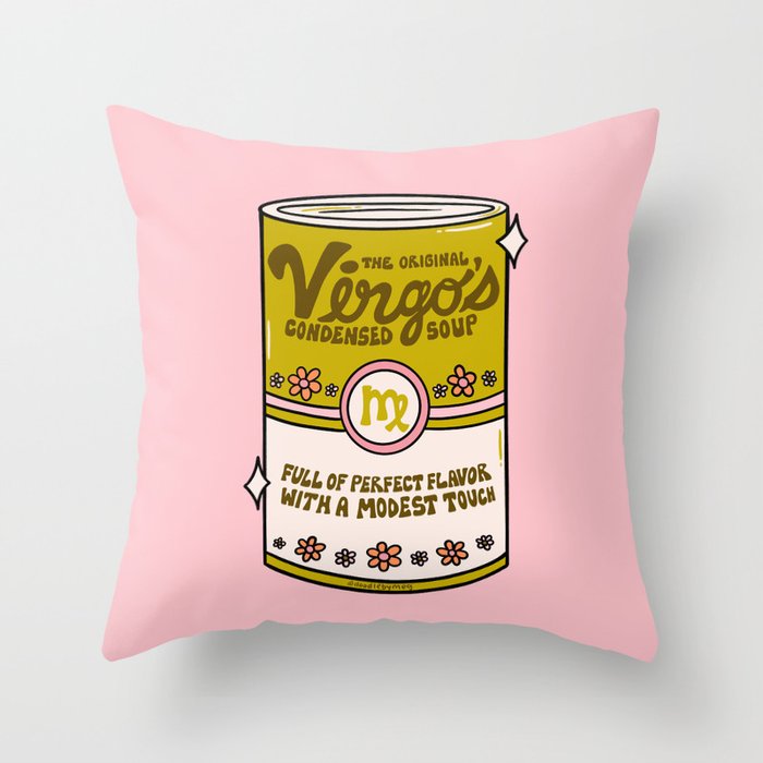 Virgo Soup Throw Pillow Gallery Image 1