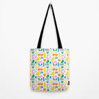 Colorful abstract organic shape art pattern Tote Bag Gallery Image 2