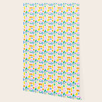 Colorful abstract organic shape art pattern Wallpaper Gallery Image 2
