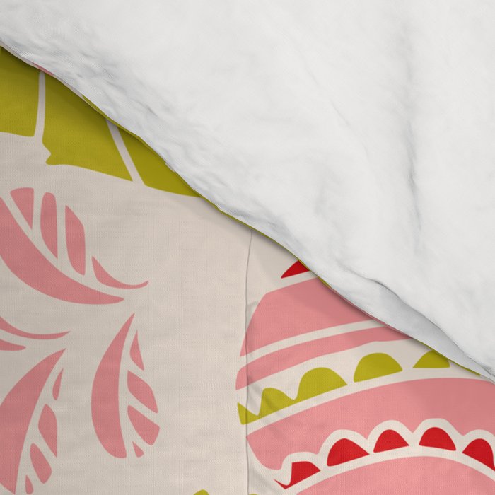 Wonderful ditsy holiday joy pink Comforter Gallery Image 4