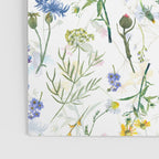Scandinavian Midsummer Blue And Yellow Wildflowers Meadow  Poster Gallery Image 3