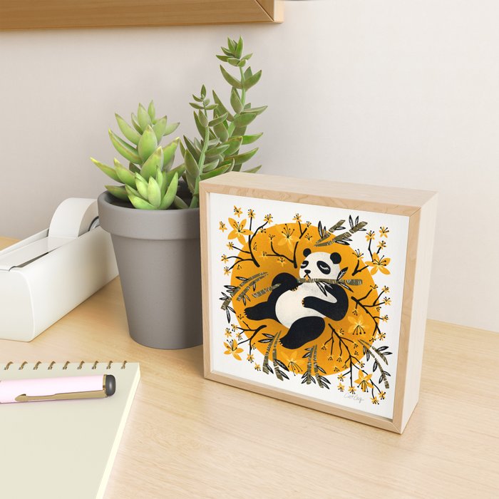 Panda Vibes - Marigold Palette Mini Art Print Gallery Image 2
