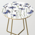 Blue Cornflowers, Illustration Side Table Gallery Image 2