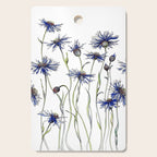 Blue Cornflowers, Illustration Cutting Board Gallery Image 1