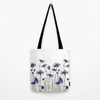 Blue Cornflowers, Illustration Tote Bag Gallery Image 2