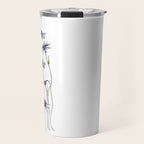 Blue Cornflowers, Illustration Travel Mug Gallery Image 1