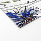 Blue Cornflowers, Illustration Welcome Mat Gallery Image 2