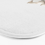 White Camargue Horses - Minimalist Nature Photography Bath Mat Gallery Image 3