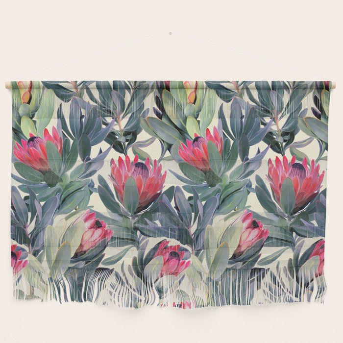 Painted Protea Pattern Wall Hanging Gallery Image 1