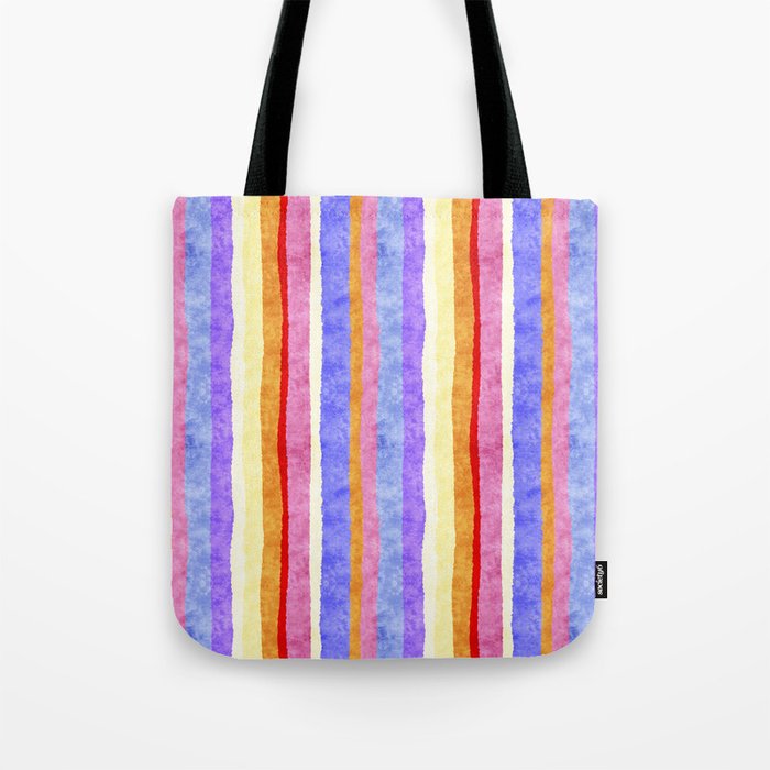 Colorful tye&die stripes Tote Bag Gallery Image 1