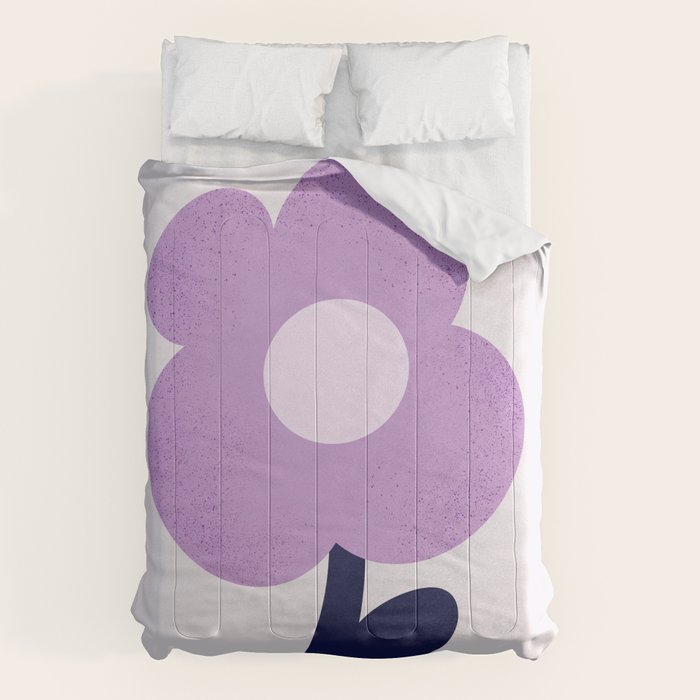 Giant violet flower Comforter Gallery Image 1