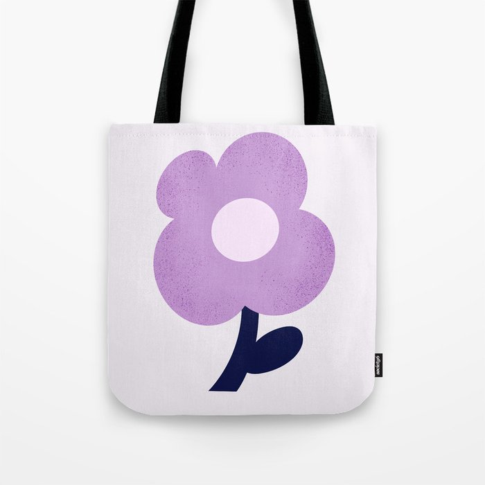 Giant violet flower Tote Bag Gallery Image 1