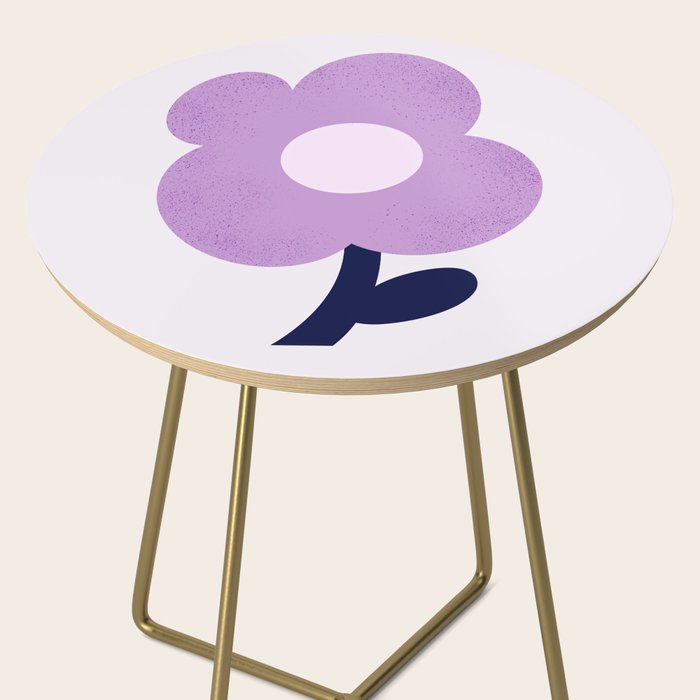 Giant violet flower Side Table Gallery Image 2