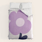 Giant violet flower Comforter Gallery Image 6