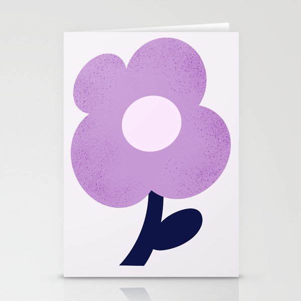 Giant violet flower Stationery Card Gallery Image 2