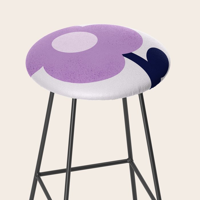 Giant violet flower Stool Gallery Image 2