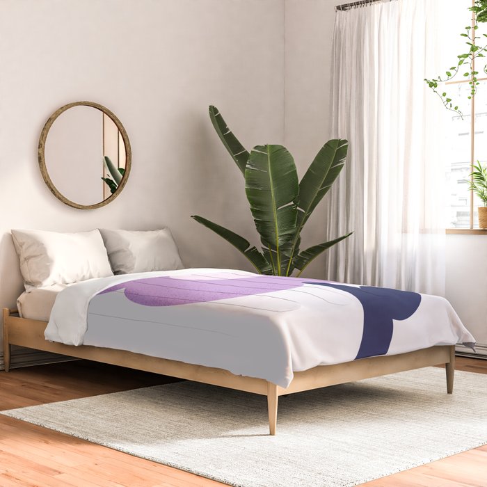 Giant violet flower Comforter Gallery Image 2