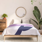 Giant violet flower Comforter Gallery Image 3