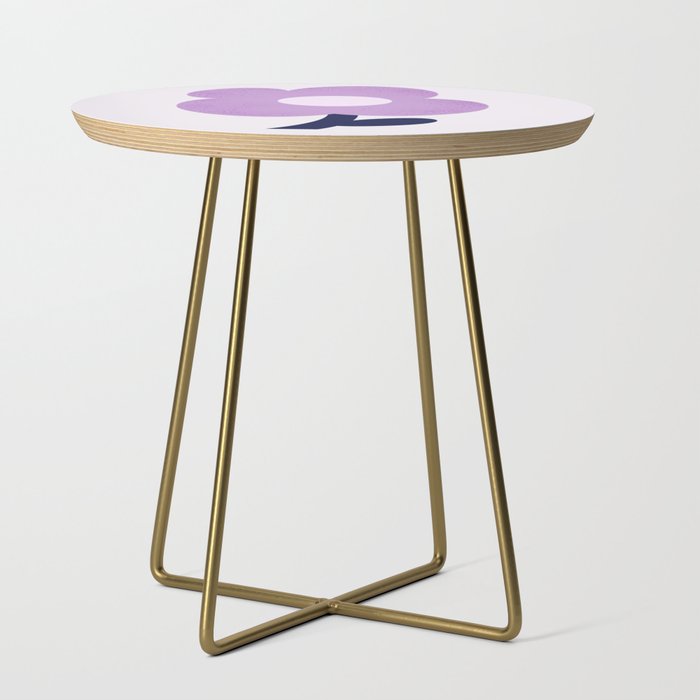 Giant violet flower Side Table Gallery Image 1