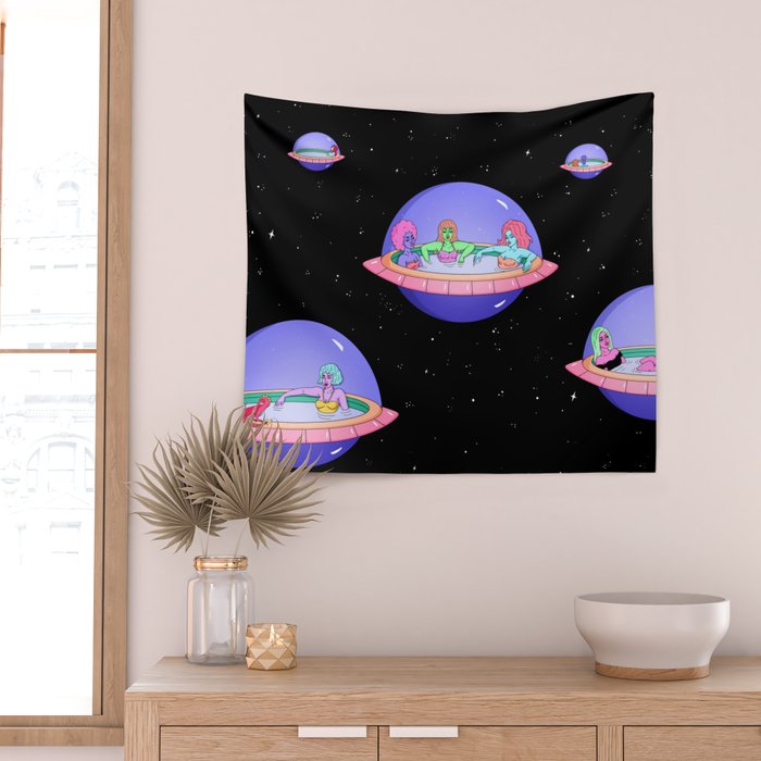 Space Pods Wall Tapestry Gallery Image 2